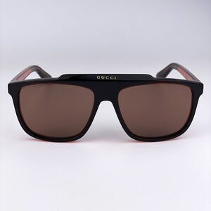 NEW GUCCI GG1039S 003 Black/Brown Aviator Plastic Men Sunglasses